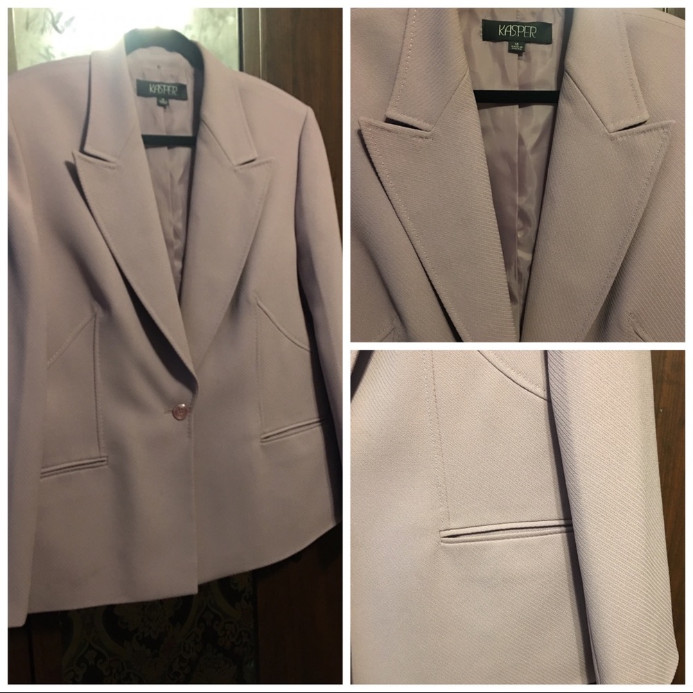 Lavender textured blazer